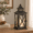 Black / 14.8'' / 1 Pc, variant on Lantern Decorative Indoor & Outdoor Large Square Hanging Spring Home Decor Vintmetal Candle Lanterns For Patio Wedding Party Beig