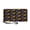 Bat Halloween Pattern, variant on Geometric Pattern Long Purse, Zipper PU Leather Long Wallet for Shopping Travel, Zip Around Women's Wallets