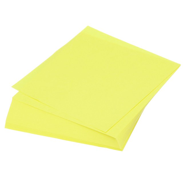Unique Bargains 125 Sheets Origami Paper Double Sided 6x6 Inch(15x15cm) Square Sheet for Art Craft Project, Lemon Yellow
