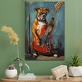 thumbnail image 2 of Boxer Vintage Dog – Artistic Music, Boxer Dog with Bass Guitar Stretched Canvas Size 8x12 Wall Print for Bedroom, Living Room, Office, 2 of 5