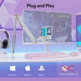 thumbnail image 6 of WarmHavenUSB Gaming Microphone with Noise Cancellation, Computer PC Mic with Boom Arm, RGB Light, Mute, Gain, Monitoring Streaming Mic for Podcast, YouTube, Twitch, Discord, PS5/4, GamerWave DGM20S, 6 of 16