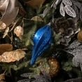 thumbnail image 4 of Vickerman 8'' Blue Glitter Swirl Drop Christmas Ornament, 4 of 4
