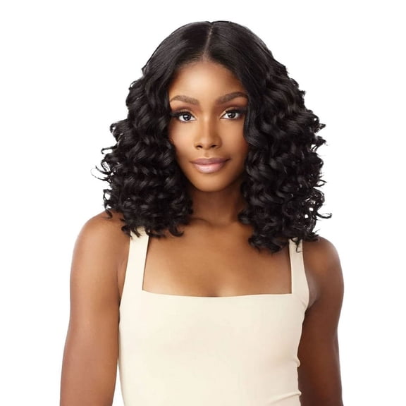Sensationnel Y-Part Kinky Spiral Curl 14" Glueless Lace Wig Lace Wigs / Color: BALAYAGE MOCHA