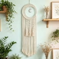 thumbnail image 4 of 3 Styles Macrame Moon Dreamcatcher Wall Hanging, Hand Woven Cotton Tassel Tapestry, Boho Home Wall Art Decor for Bedroom Living Room Dorm Nursery Apartment, 4 of 6