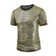 thumbnail image 1 of Playeras Elvqul de Hombre Oro Liso Manga Corta Cuello Redondo Casual, 1 of 6