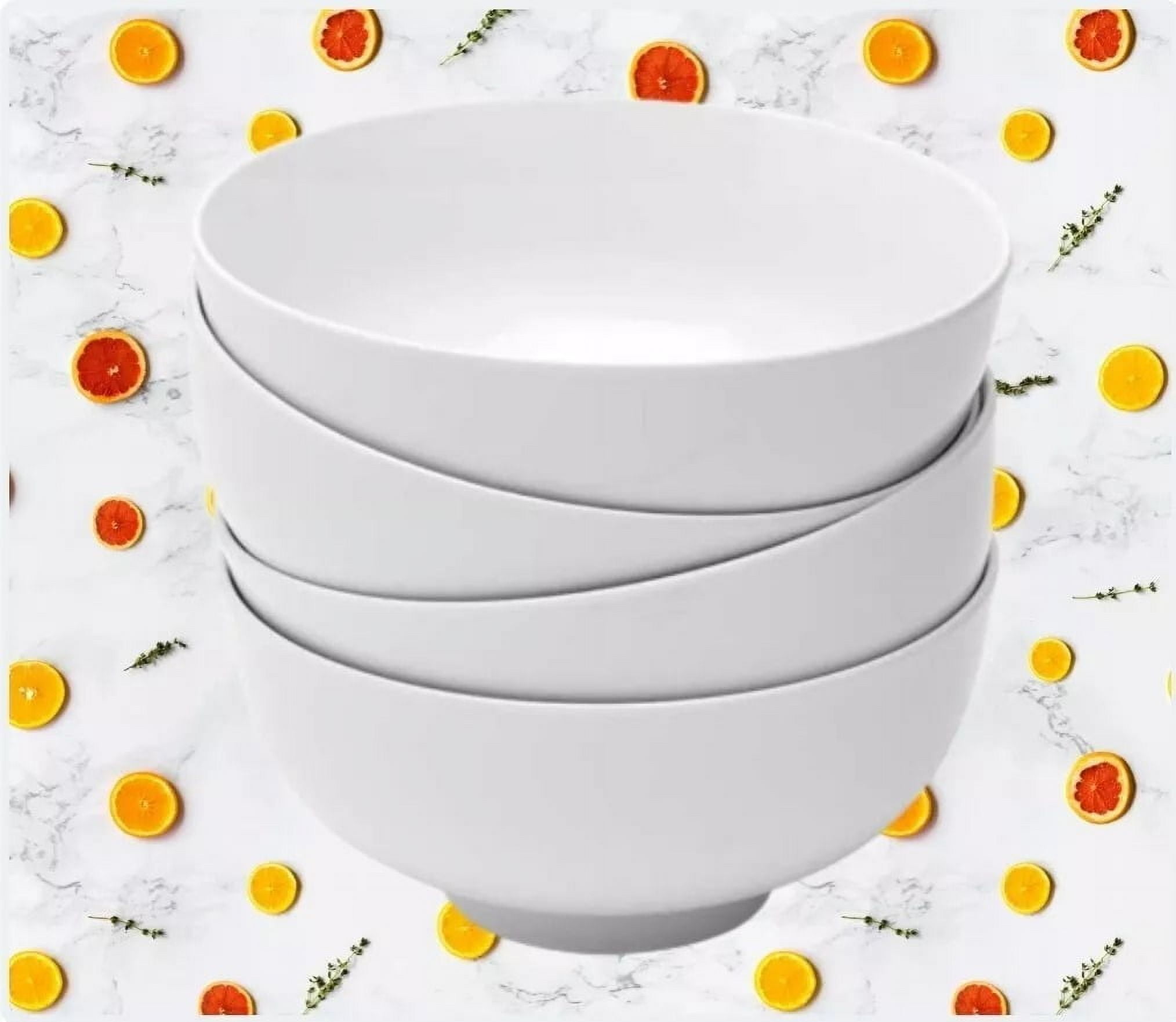 Denmark Classic 4 Piece Porcelain All Purpose Bowls, White