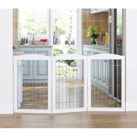 UPC: 0788601002554 | PAWLAND Pet Gate for the Houes  Doorway  Stairs  60 W  30 H  White 3 Panels