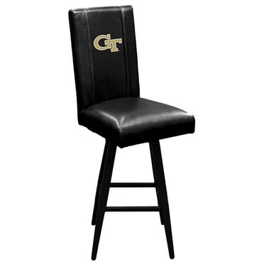 Black Georgia Tech Yellow Jackets Logo Swivel Bar Stool 2000