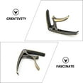 thumbnail image 2 of MasteelfCA Guitar Clip Metal Tone Modified Clamp Portable Classical Guitar Exquisite Capo, 2 of 8