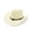 Light Yellow, variant on Shadoumai Women's Bohemian Vintage Cowboy Hat, Hollow Out Breathable Sun Shade Curved Brim Beach Fedora Boho Straw Hat for Vacation