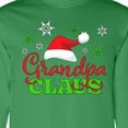 thumbnail image 4 of Inktastic Grandpa Claus with Christmas Santa Hat and Snowflakes Long Sleeve T-Shirt, 4 of 5