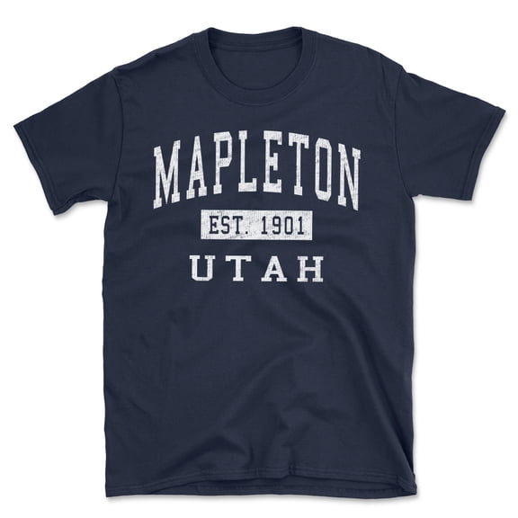 Mapleton Utah Classic Established Men's Cotton T-Shirt
