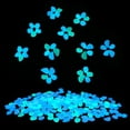 thumbnail image 4 of Glow in The Dark Garden Pebbles Stones Rocks for Yard and Walkways Decor, DIY Decorative Luminous Stones in Blue (200 PCS), 4 of 7
