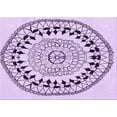 thumbnail image 1 of Ahgly Company Machine Washable Indoor Rectangle Transitional Purple Flower Purple Area Rugs, 5' x 7', 1 of 7