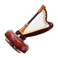 thumbnail image 2 of Guardoinrt Boîte Cadeau Rotative pour Instrument Modèle Ornement pour Salon Harpe, 2 of 6