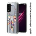 thumbnail image 3 of For REVVL V+ Plus 5G Design Transparent Bumper Dual-Layer Hybrid Case Cover, 3 of 3