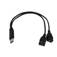 thumbnail image 4 of Mâle Alimentation Femelle A Y Cordon USB vers Adaptateur 2 Prises 2.0 Répartiteur Hub, 4 of 5