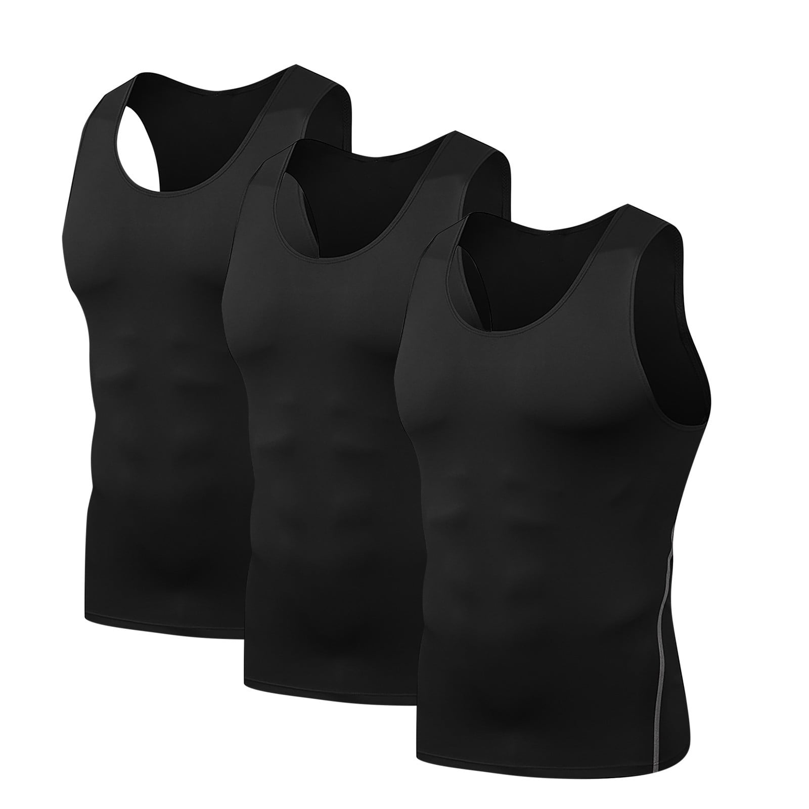 Corashan Tank Tops Men Mens 3 Pack Quick Drying Compression Shirt