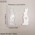 thumbnail image 1 of Easter Rabbits Heart Candle Silicone Molds DIY Rabbits Love Aromatherapy Plaster Cement Resin Soap Making Mold Crafts Home Decor, 1 of 4