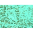 thumbnail image 1 of Ahgly Company Machine Washable Indoor Rectangle Abstract Turquoise Blue Modern Area Rugs, 7' x 9', 1 of 4