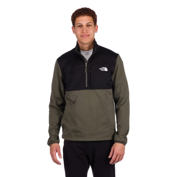 Chaqueta THE NORTH FACE Astro Ridge con cremallera ¼ para hombre, color topo y verde