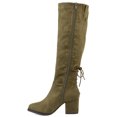 thumbnail image 3 of Journee Womens Leeda Wide Calf Block Heel Knee High Boots, 3 of 10