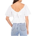 thumbnail image 2 of 1.State Womens Eyelet Square Neck Blouse, 2 of 2