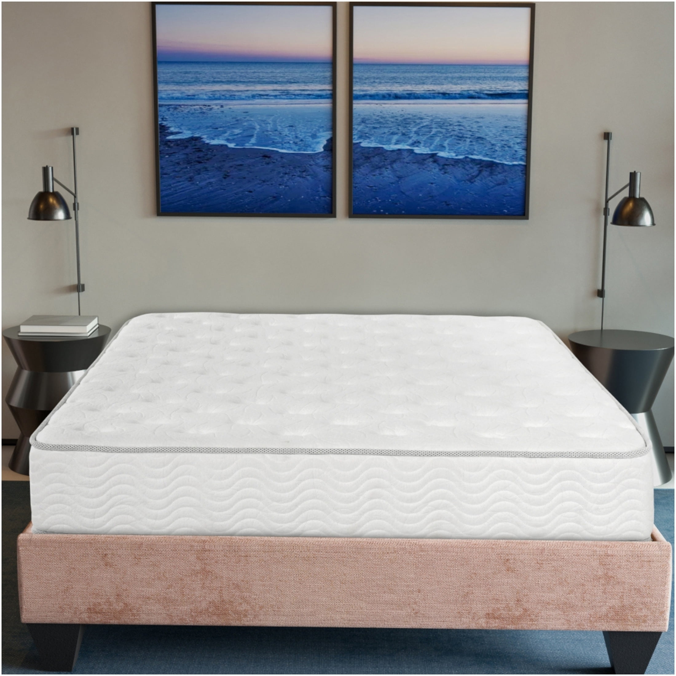 JERFIT 9 Inch Full Size Medium Firm Mattress, CertiPUR-US Certified Pocket Springs for Motion Isolation Edge Support, Rolled Compressed for Easy Setup