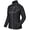 BLACK, variant on Women's Insulated Hiking Jacket, Thermal Running Hybrid Jacket, Lightweight Breathable and Warm, Black Size L
