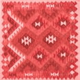 thumbnail image 1 of Ahgly Company Indoor Square Southwestern Red Country Area Rugs, 6' Square, 1 of 4