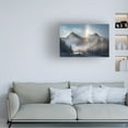 thumbnail image 2 of Canvas Wall Art - James S. Chia 'Riding Under Frozen Rainbow' Wall Art for Living Room, Bedroom, or Office Décor by Trademark Fine Art - 47 x 30 Inches, 2 of 4
