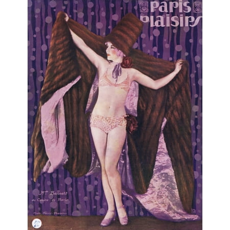 1928 Cover - Cover For Paris Plaisirs Number 71 May 1928 Poster Print By Mary Evans Jazz Age Club Collection