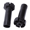 thumbnail image 6 of 8X Plastic Adjustable Height Kitchen Cupboard Plinth Foot Leg Pair Black, 6 of 7