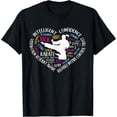 thumbnail image 2 of 100% Cotton Girls Karate Heart for Teens Women Love Martial Arts Words T-Shirt, 2 of 5