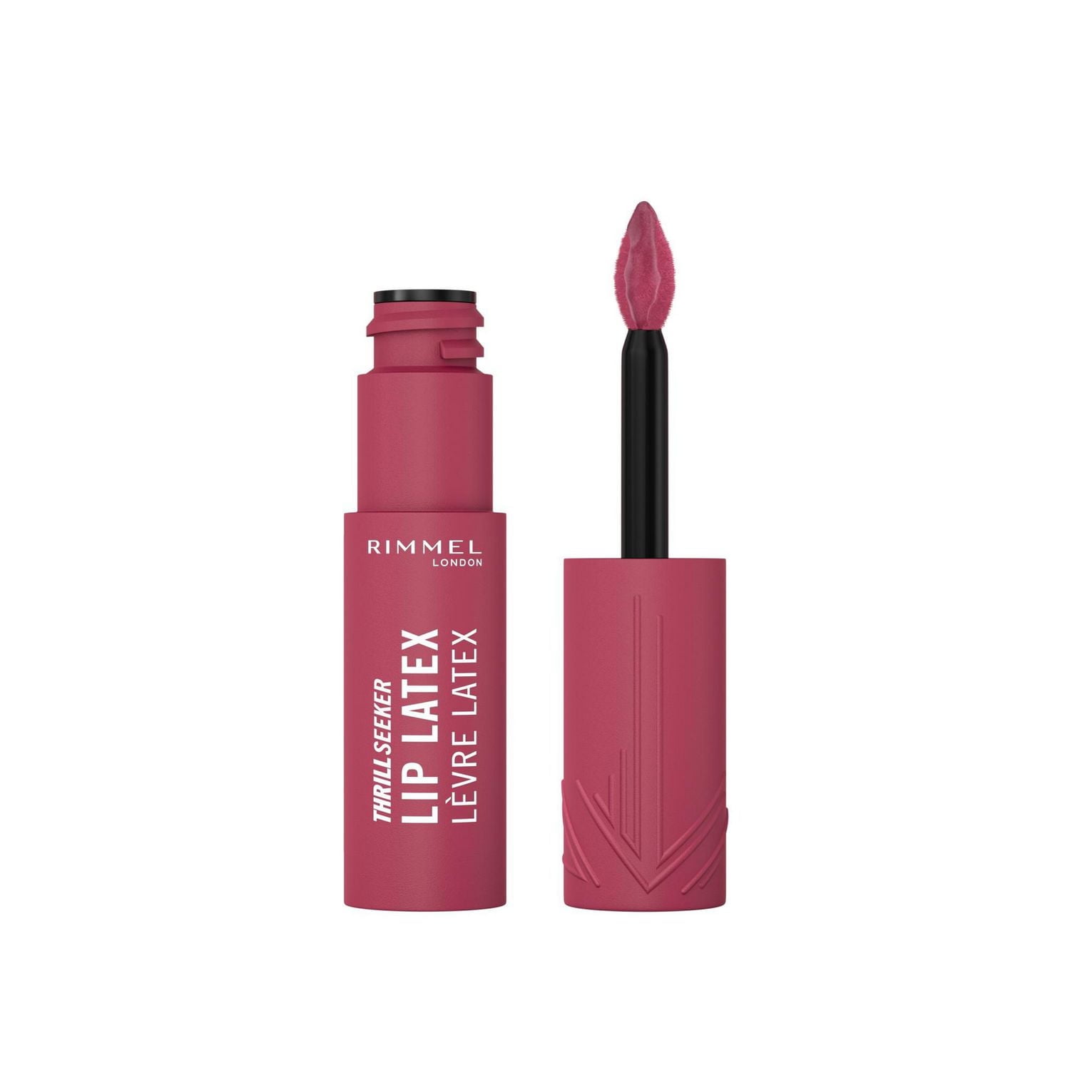 Rimmel Encre à lèvres Thrill Seeker Lip Latex, Rouge à lèvres liquide, Brillant à lèvres, Rouge à lèvres, Encre à lèvres, Brillance lisse, Hydratation, Acide hyaluronique, Vitamine E, Aloe vera LATEX EXTRÊME 3D BRILLANT