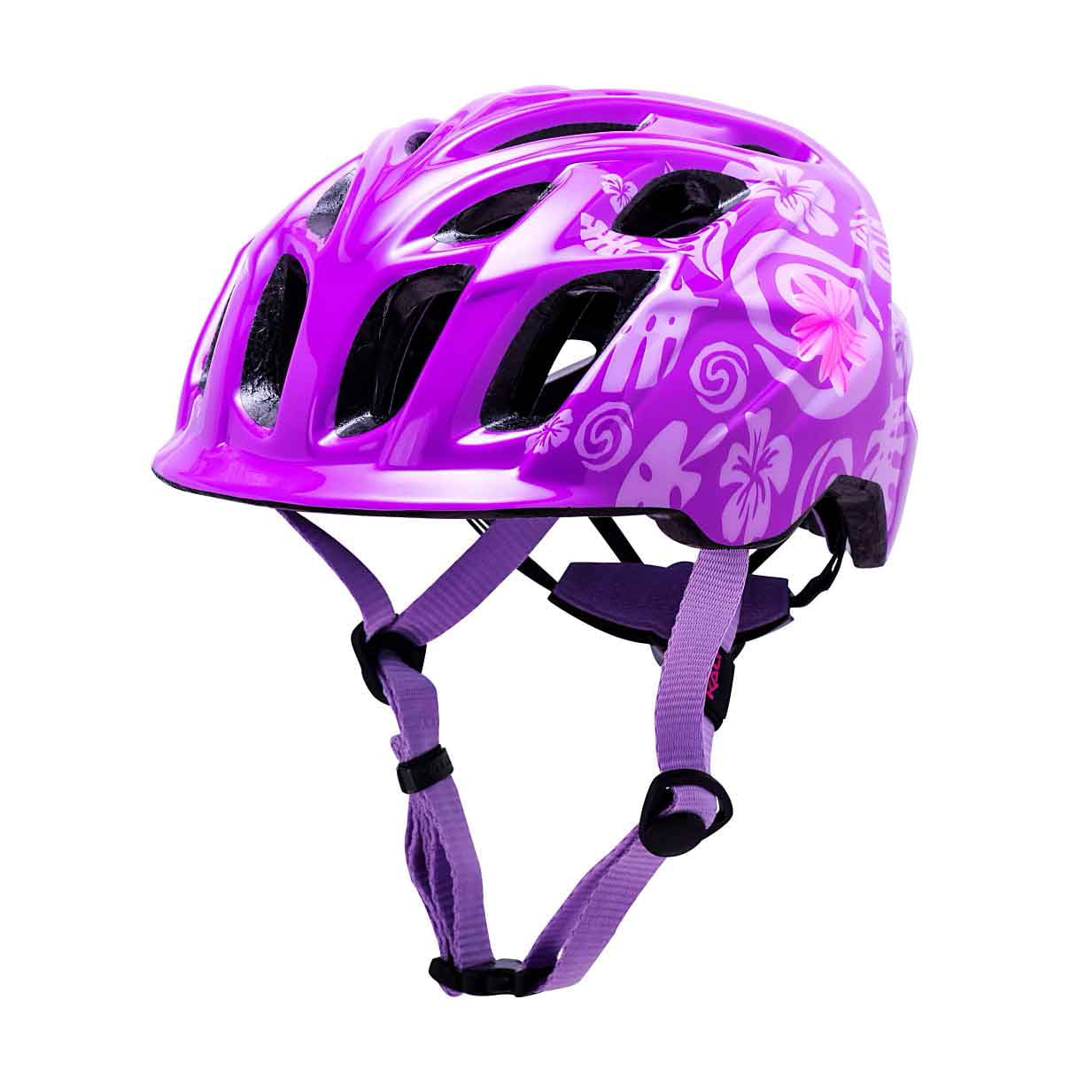 girls purple bike helmet