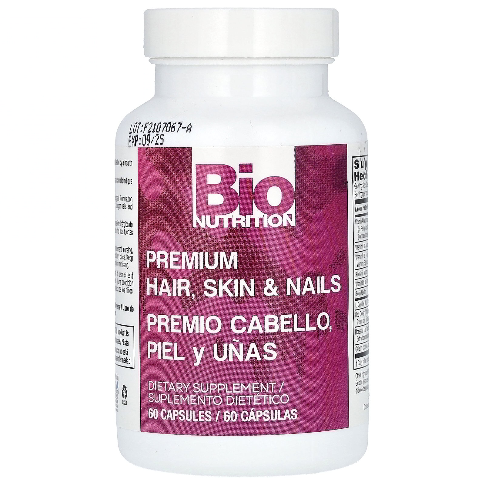 thumbnail image 2 of Bio Nutrition Premium Hair, Skin & Nails, 60 Capsules, 2 of 5