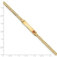thumbnail image 3 of 14K Yellow Gold bracelet Medical Curb Alert Red 7 in 5.5 mm 3.5, 3 of 3