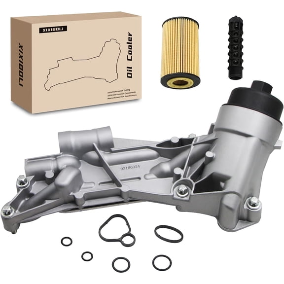 Engine Oil Cooler With Oil Filter Compatible with GM Chevy Cruze Sonic Aveo 1.6L 1.8L Compatible with Pontiac G3 1.6L 93186324 55353323