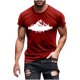 thumbnail image 5 of Hombres Pantalones Cortos de Manga Corta Impresa Casual Cuello Redondo Superior, Camisa de Moda para el Verano Y la Primavera, 5 of 8