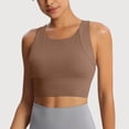 thumbnail image 2 of Workout Sports Bras for Women Solid Color Double Shoulder Shockproof Yoga Wireless, 2 of 7