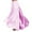 Pink, variant on UJNDER Belly Dance Skirt Flowy Performance Skirt With Elastic Waistband Stage Show Practice Casual Red One Size