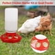 thumbnail image 5 of Comedero para pollos en forma de barril para pájaros y aves de corral, herramienta dietética de plástico para codornices, pollitos y gallinas, 5 of 5