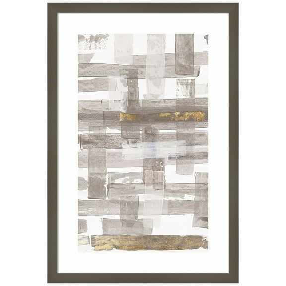 Amanti Art Woven of Day Wood Framed Wall Art Print