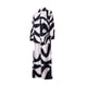 thumbnail image 3 of Conjunto de 2 piezas de primavera para mujer VISgogo, rayas onduladas/rayas diplomáticas/triángulo invertido/camisas con estampado geométrico + conjunto de pantalones sueltos de pierna ancha VISgogo moda, 3 of 9