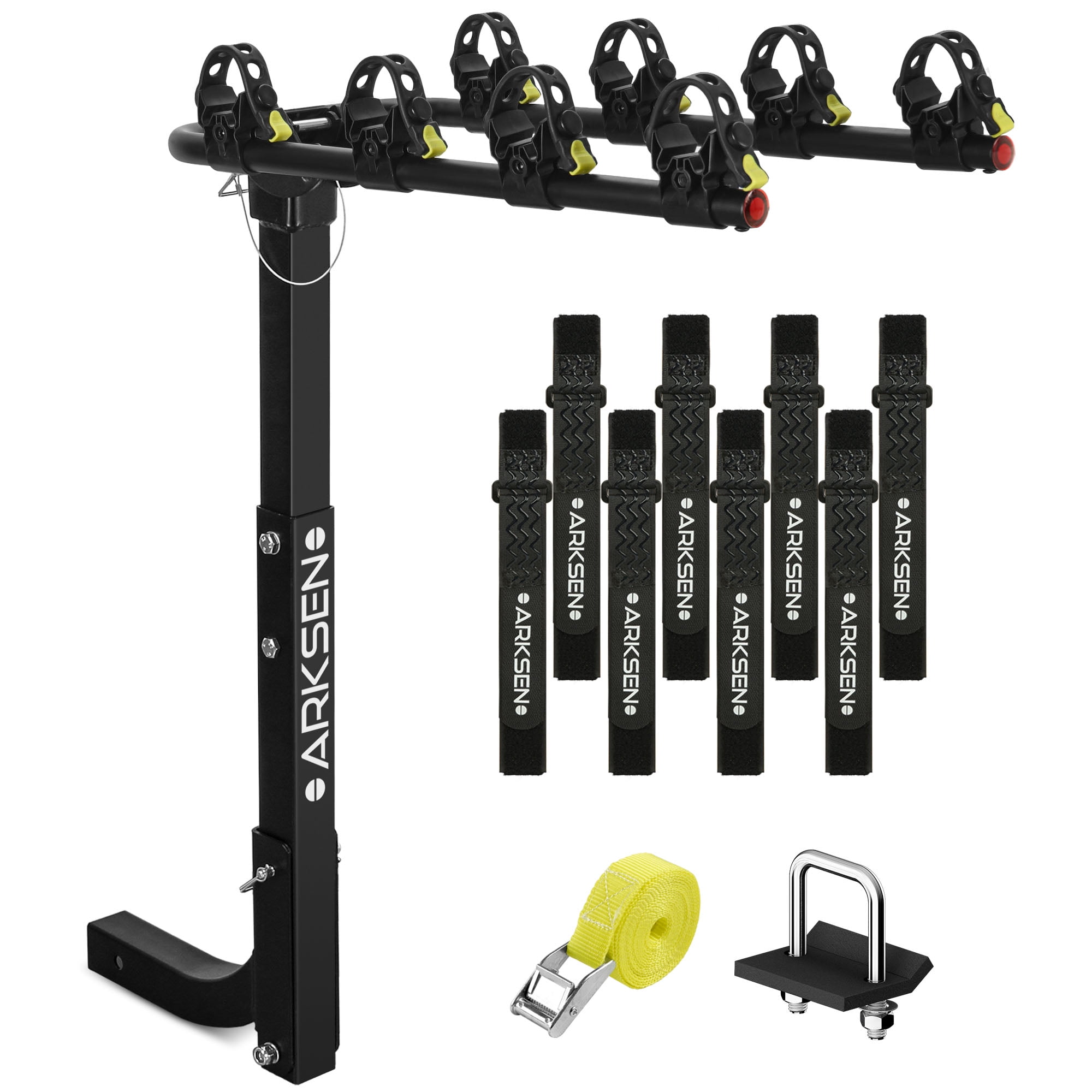 Arksen Premium Bike Carrier Rack Hitch Mount Swing Down Bicycle Rack