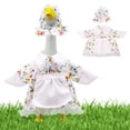 thumbnail image 4 of Austok Porch Goose Outfit Cute Floral Print Porch Goose Clothes for 23''h Cement Statue Goose Skirt Costume for Valentines Outdoor Yard Garden Lawn Patio Decor, 4 of 8