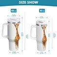 thumbnail image 4 of Giraffes 40 oz Tumbler Insulated&nbsp;Travel Mug Leak Proof Water Bottles Glasses Fits in Car Cup Holder, 4 of 8