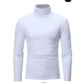 thumbnail image 2 of JUNWELL Men‘s Thermal Slim Warm Turtle Neck Turtleneck Jumper Sweaters Stretch Shirt Tops, 2 of 4