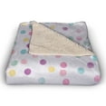 thumbnail image 2 of Creative Products Colorful Polka Dots 50x60 Sherpa Fleece Blanket, 2 of 3